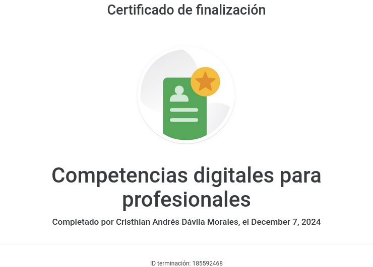 Certificado Google